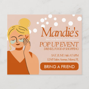 Skin Care Aesthetician Business Salon Pop Up Event Flyer