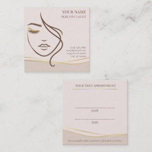 Skin care & Beauty Appointment Card