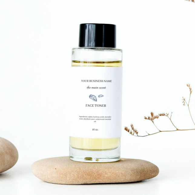 Skin care beauty cosmetics bottle packaging rectangular sticker (Creator Uploaded)