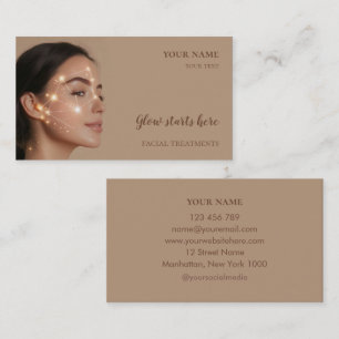Skin care Beauty Facial treatments Salon Business Card