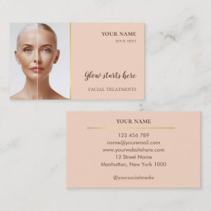 Skin care Beauty Facial treatments Salon Business Card