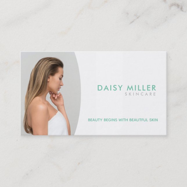 Skin Care Slogans Business Cards (Front)