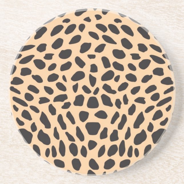 Skin cheetah decor coaster (Front)