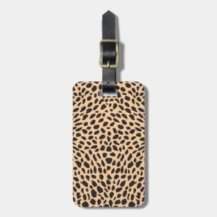 Skin cheetah decor luggage tag