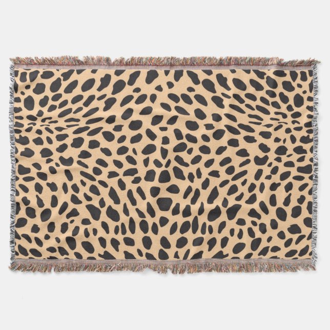 Skin cheetah decor throw blanket (Front)
