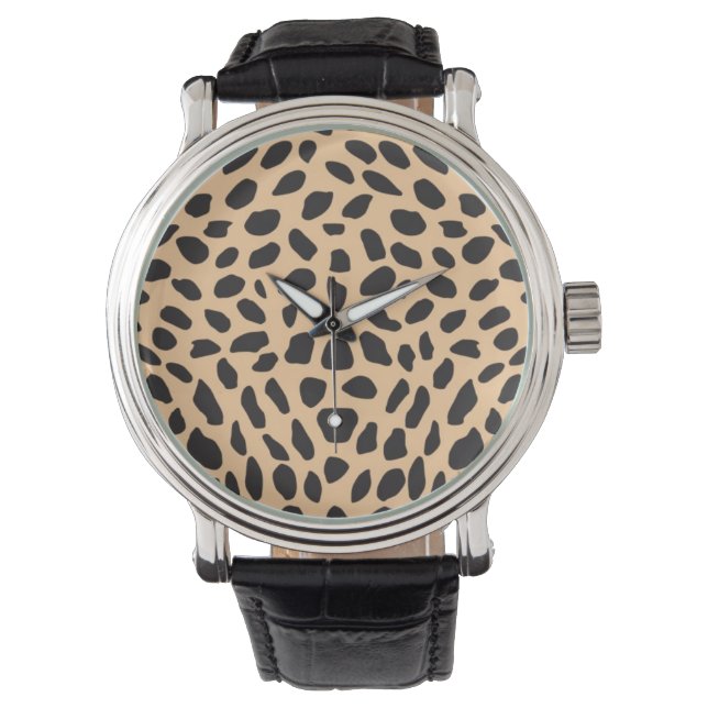 Skin cheetah decor watch (Front)