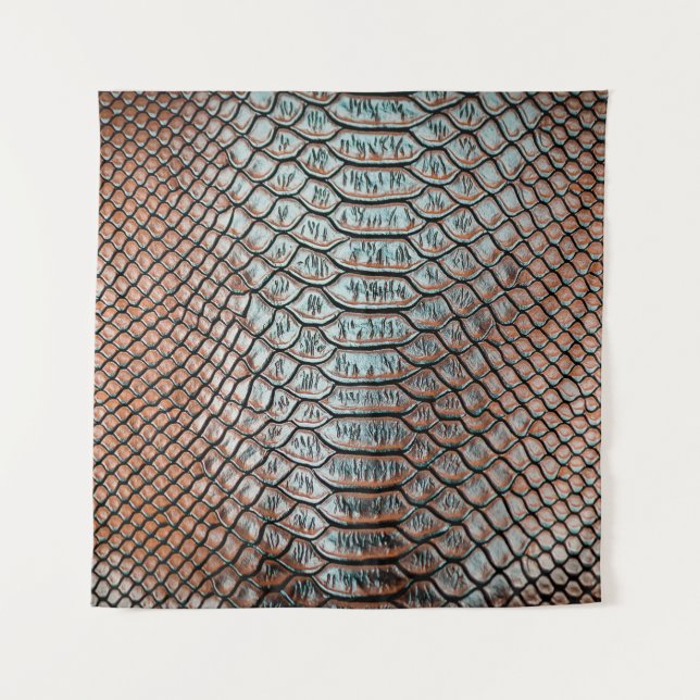 skin leather texture backgroundtexture,crocodile,l tapestry (Front)