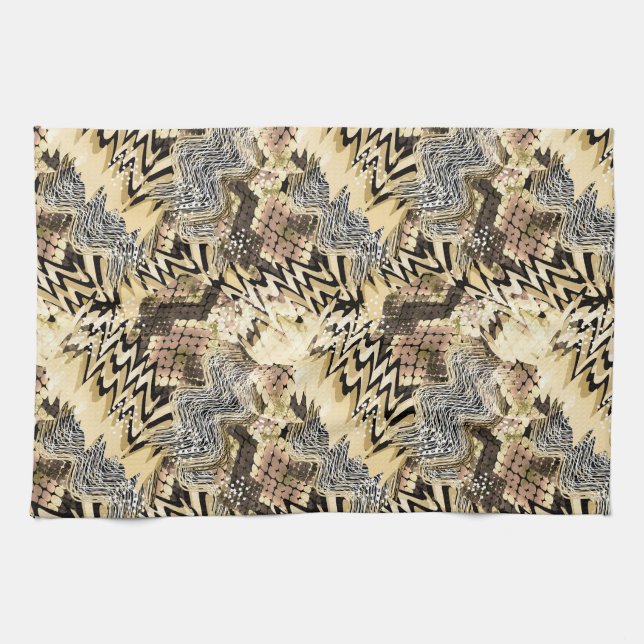 skin, leopard, snake tea towel (Horizontal)