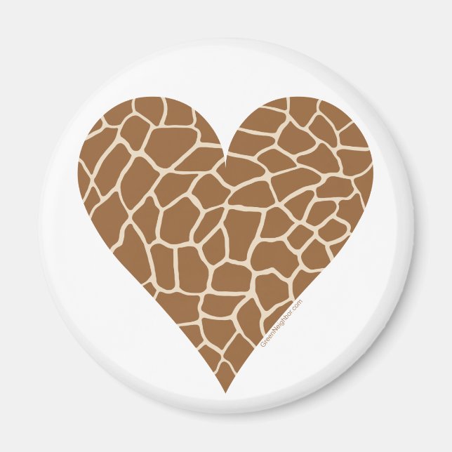 Skin Pattern, Colours of the Giraffe Magnet (Front)