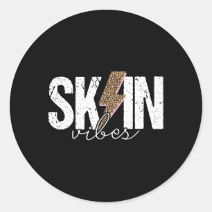 Skin S Skincare Esthetician Skin Care Classic Round Sticker