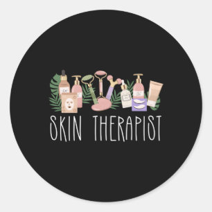 Skin Therapist Esthetician Esthetics Classic Round Sticker