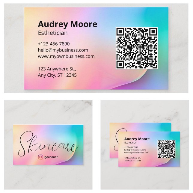 Skincare Aesthetician Business Card (Skincare Esthetician Business Card
)