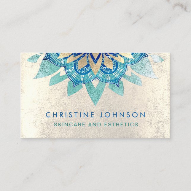 skincare and aesthetics business card (Front)