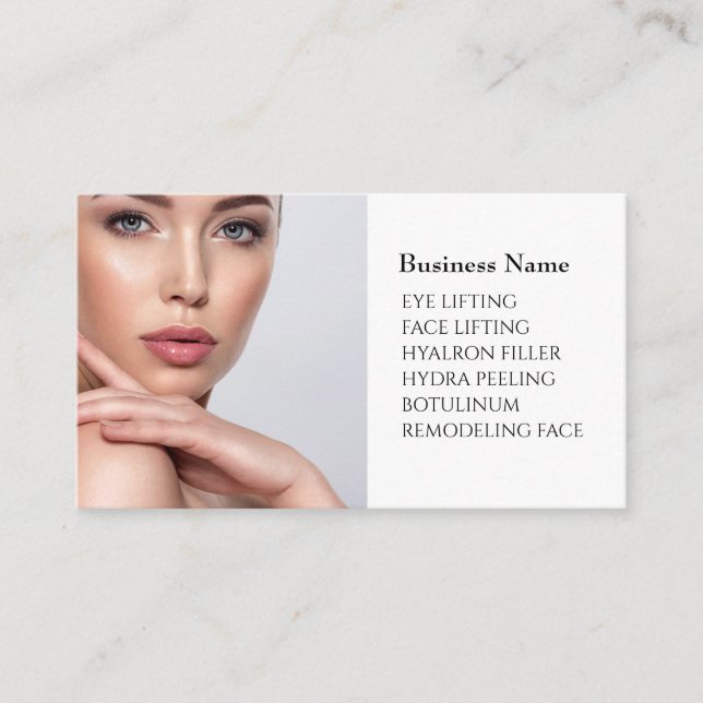 Skincare & Beauty Salon Business card (Front)