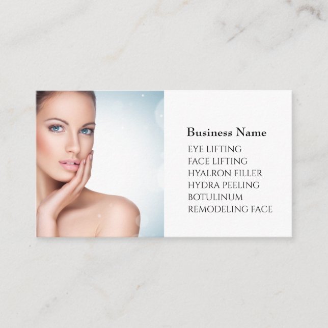 Skincare & Beauty Salon Business card (Front)
