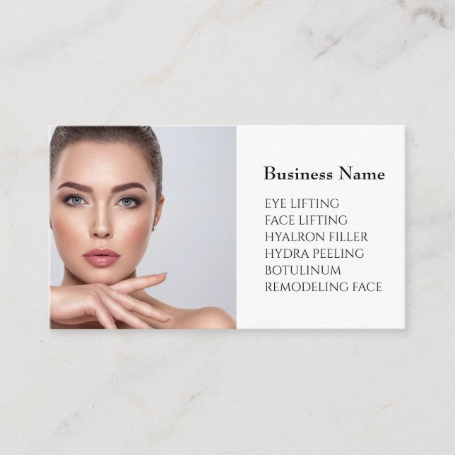Skincare & Beauty Salon Business card (Front)