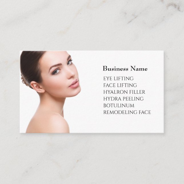 Skincare & Beauty Salon Business card (Front)