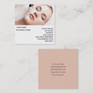 Skincare & Beauty Salon Square Business Card