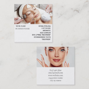 Skincare & Beauty Salon Square Business Card