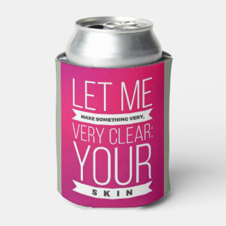 Skincare consultant beer cozie cooler funny clear
