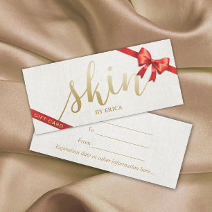 Skincare Salon Spa Aesthetician Gift Certificates