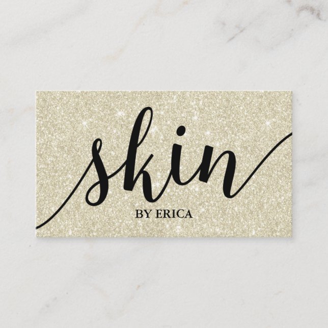 Skincare Salon Spa Aesthetician Ivory Appointment Card (Front)