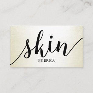 Skincare Salon Spa Aesthetician Ivory Appointment Card
