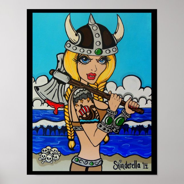 Skinderella's "Viking" print (Front)