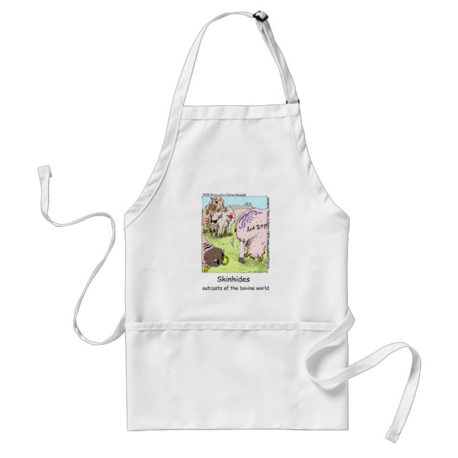 SkinHides Cow Outcasts Funny Tees Mugs Etc Standard Apron (Front)