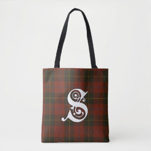 Skinner Clan Tartan Monogram Tote Bag