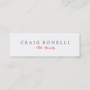 Skinny Artistic Handwriting Business Card