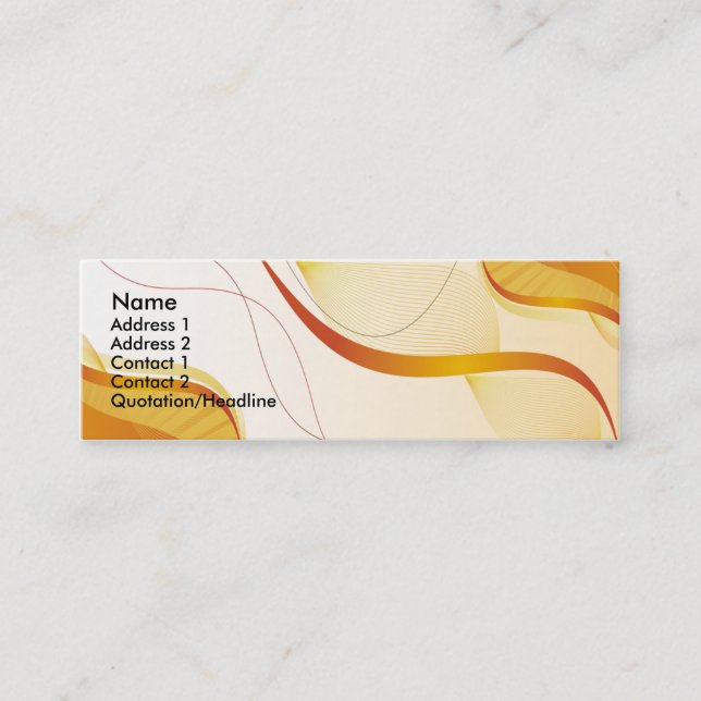 Skinny Business Card Abstract 1 (Front)