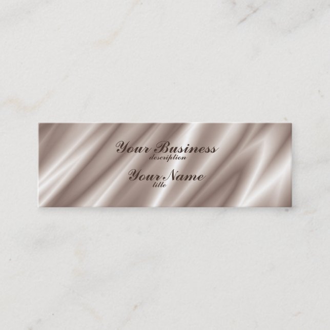 Skinny Business Card Std Paper Silk Champagne (Front)