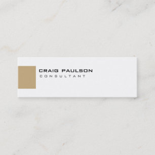 Skinny Cute Chic Black White Beige Business Card