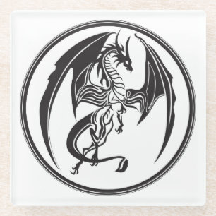 Skinny dragons... glass coaster