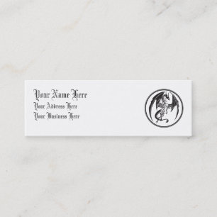 Skinny dragons... mini business card
