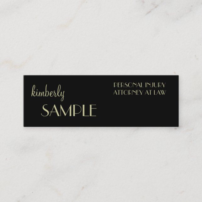 Skinny Mini Business Card (Front)