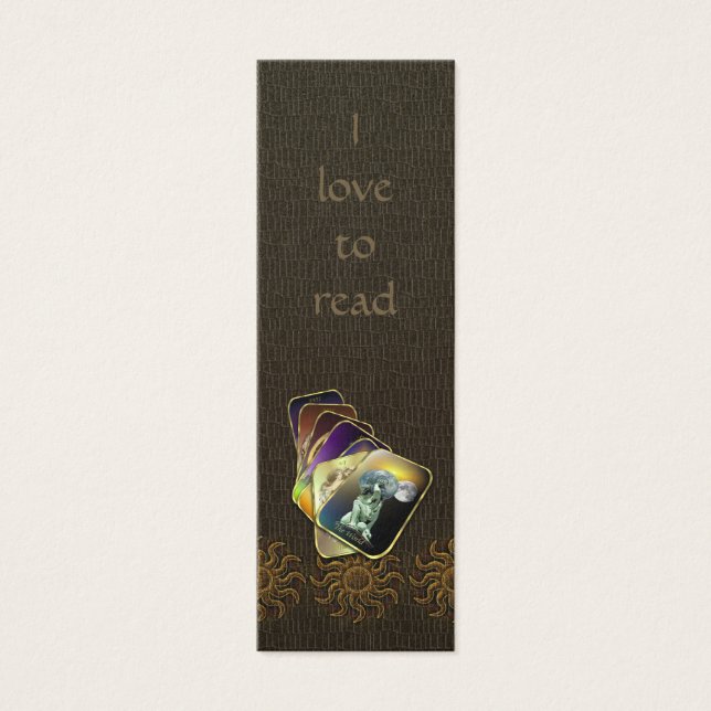 Skinny Mini Tarot Bookmarks (Front)