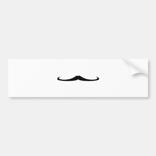 Skinny Moustache Bumper Sticker (Front)
