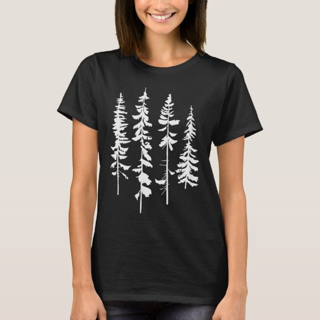 Skinny Ne Trees, Ne Tree Graphic Tee For Nature Lo (Front)