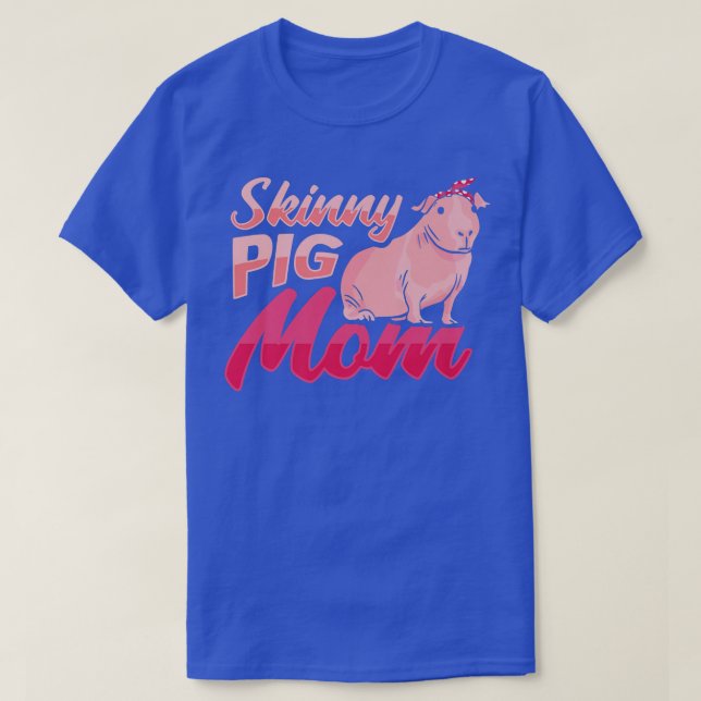 Skinny Pig with Bandana Design for a Guinea Pig Lo T-Shirt (Design Front)