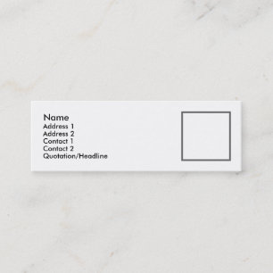 Skinny profile card