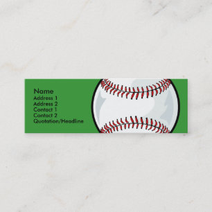 Skinny Profile Card Template - Baseball
