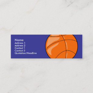 Skinny Profile Card Template - Basketball