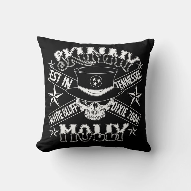 Skinny Skull Cushion (Front)