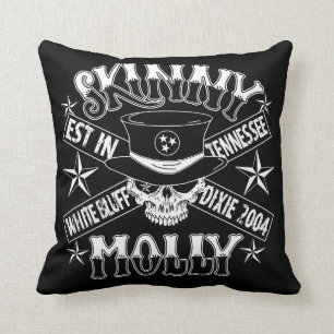 Skinny Skull Cushion