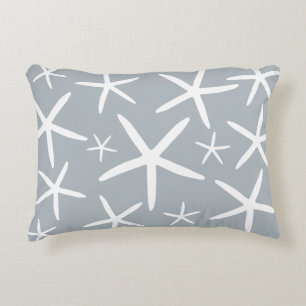 Skinny Starfish   Silver Grey Decorative Cushion