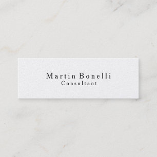 Skinny Trendy Classic Traditional Business Card