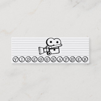 Skinny Videographer Business Card