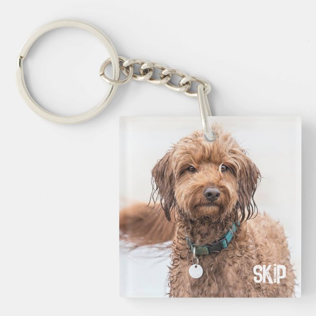 Skip 'A' Doodle 2 Key Ring (Front)